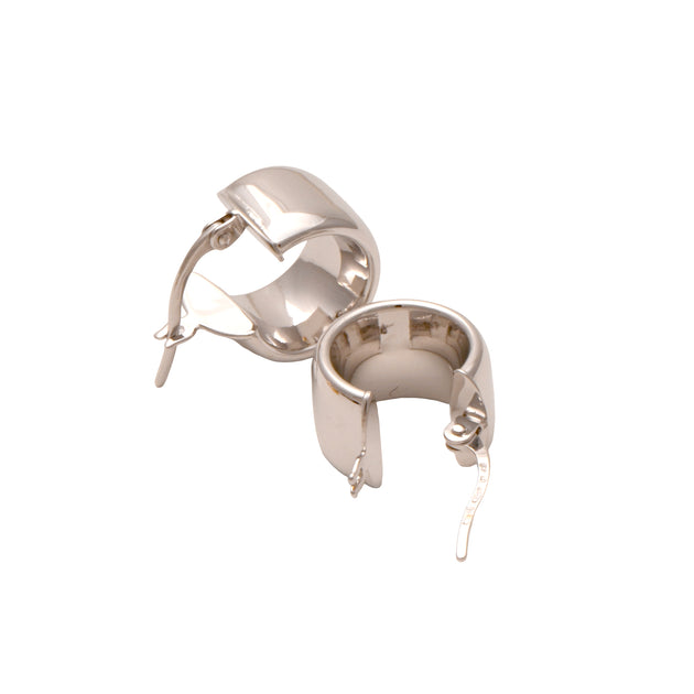 ウノアエレ　ピアス　ホワイトゴールド　スクエアデザインunoaerre UNOAERRE K18ホワイトゴールドフープピアス 31343 | UNOAERRE