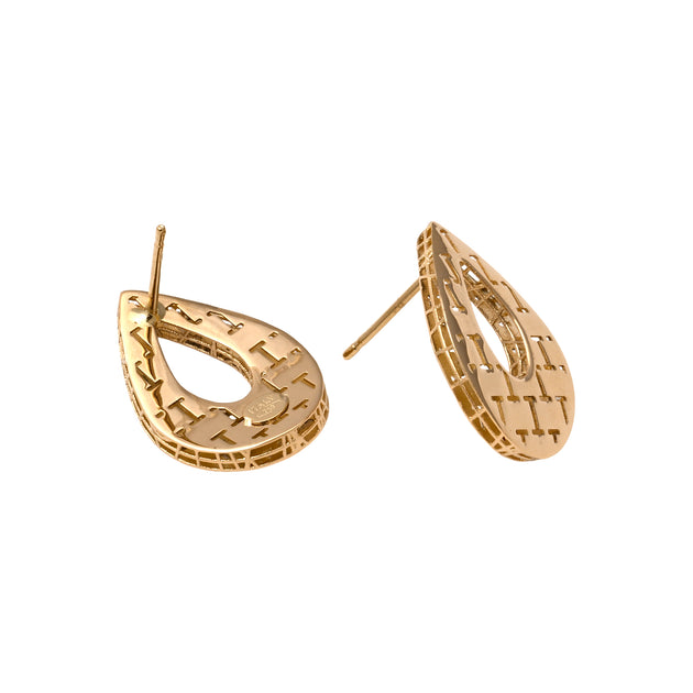 UNOAERRE K18イエローゴールドデザインピアス 31873 | UNOAERRE