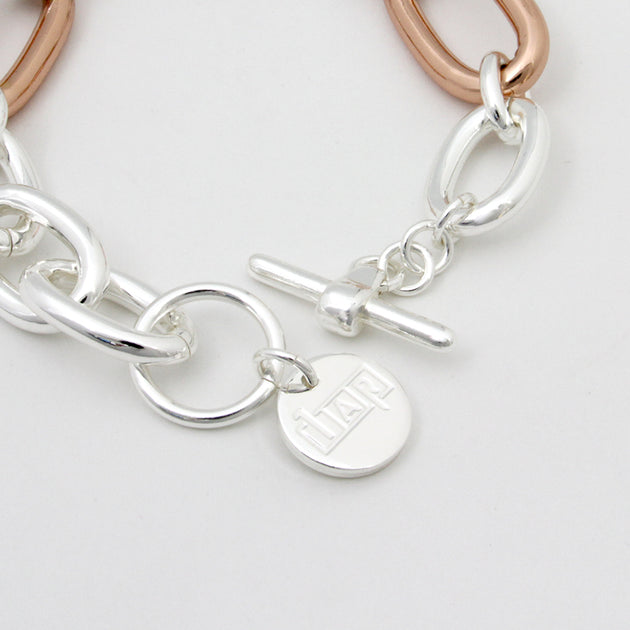 1AR アクセサリーコンビカラーチェーンブレスレット 24212 | UNOAERRE