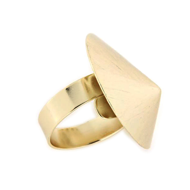 ウノアエレ】12号ヘアラインデザイン幅広リング K18YG UNOAERRE