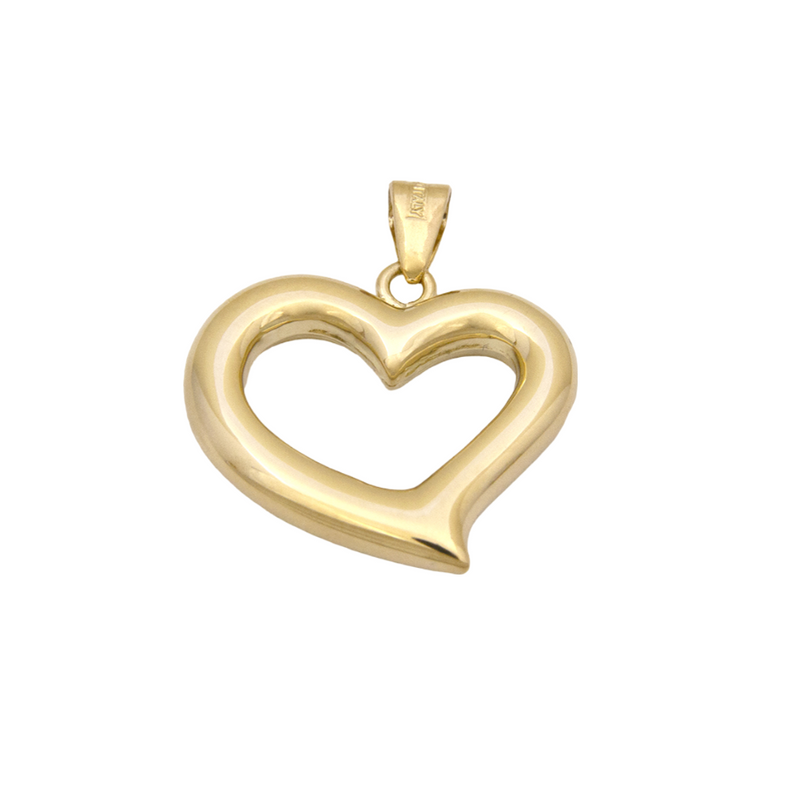 UNOAERRE K18イエローゴールドハートモチーフペンダントトップ UNOAERRE K18イエローゴールドハートモチーフペンダントトップ