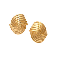 UNOAERRE スパイラルデザインピアス　片耳　18k UNOAERRE K18イエローゴールドクリップデザインピアス 26724 | UNOAERRE
