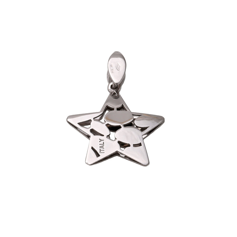 UNOAERRE K18ホワイトゴールドスターモチーフペンダントトップ 31793