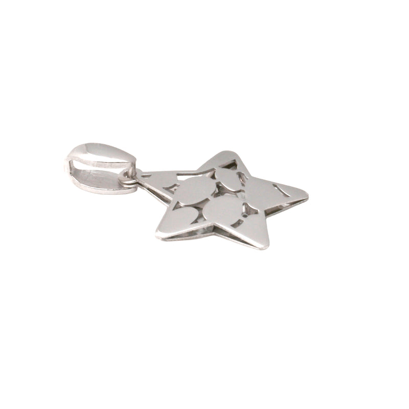 UNOAERRE K18ホワイトゴールドスターモチーフペンダントトップ 31793