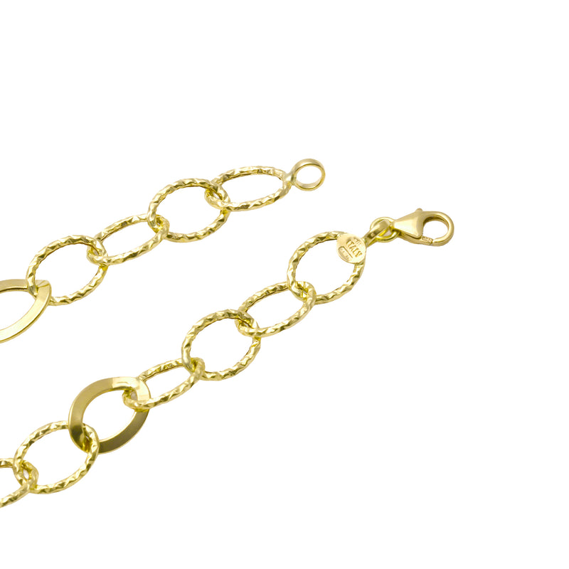 UNOAERRE K18イエローゴールドブレスレット 31805