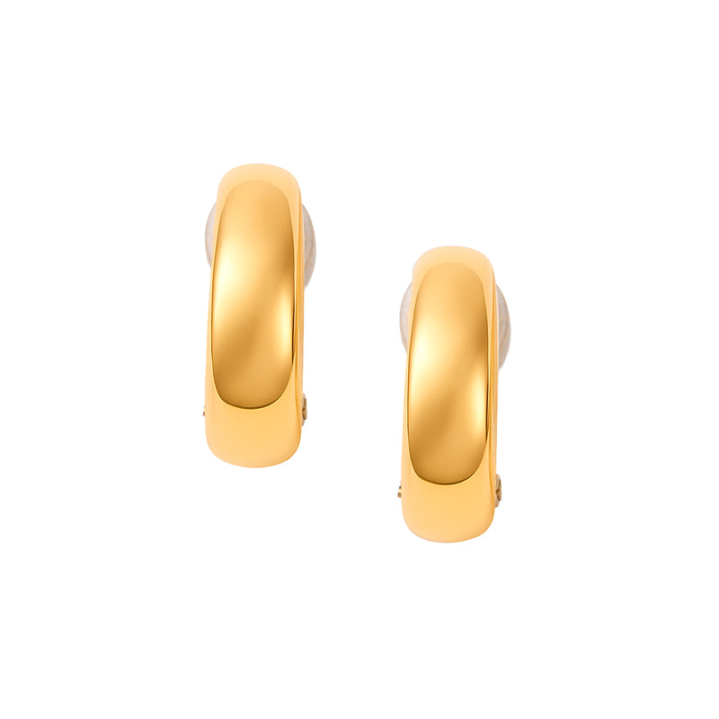 UNOAERRE K18イエローゴールドデザインイヤリング 31819