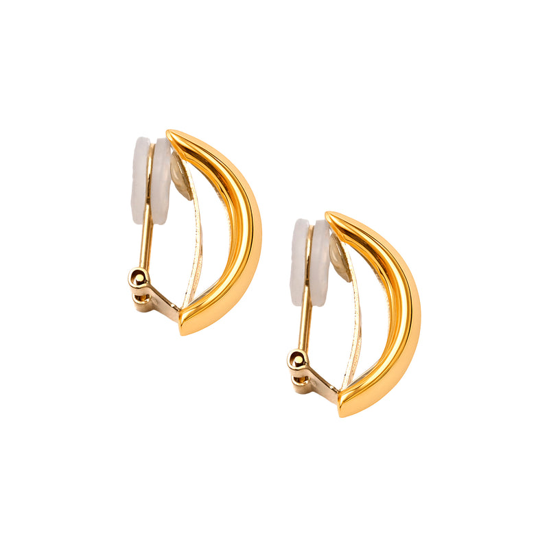 UNOAERRE K18イエローゴールドデザインイヤリング 31819