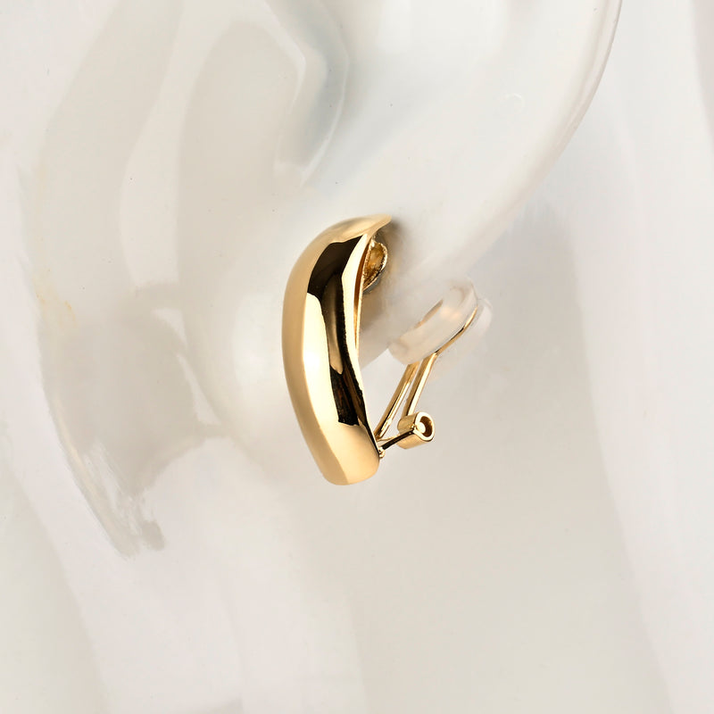 UNOAERRE K18イエローゴールドデザインイヤリング 31819