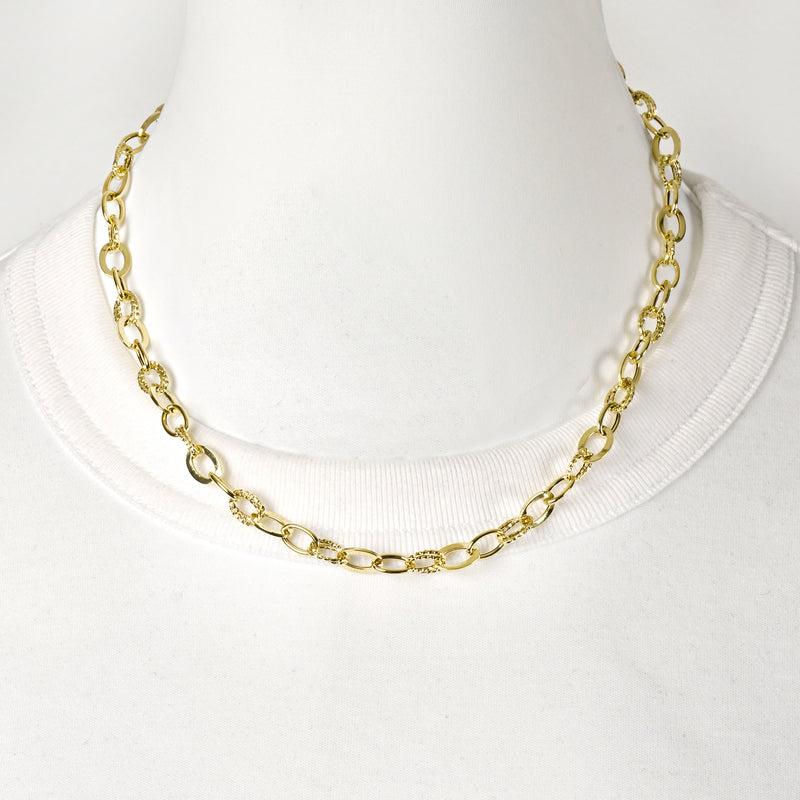 UNOAERRE K18イエローゴールドネックレス 31829