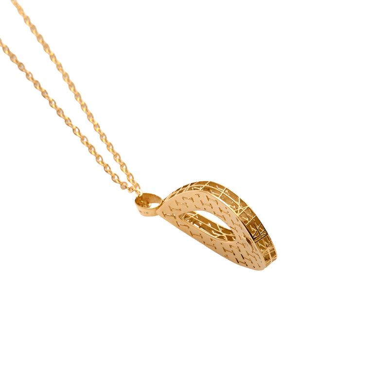 UNOAERRE K18イエローゴールドデザインネックレス 31855