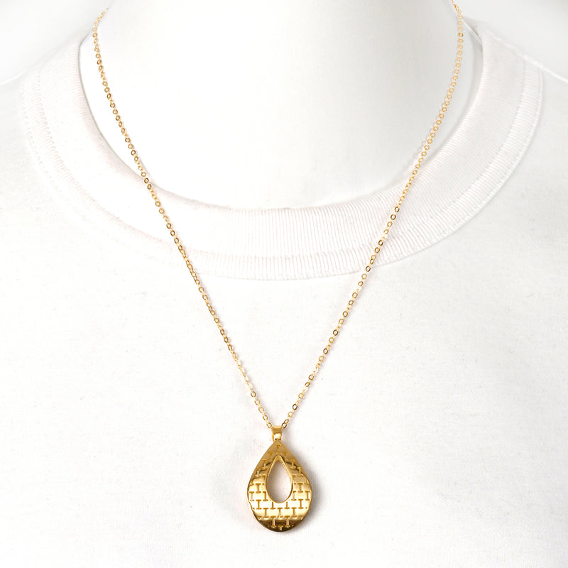 UNOAERRE K18イエローゴールドデザインネックレス 31855