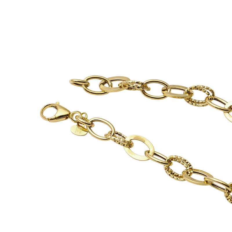 UNOAERRE K18イエローゴールドブレスレット 31864