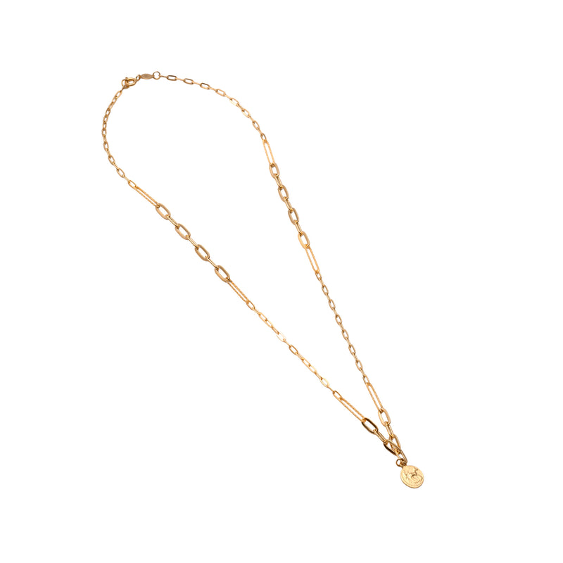 UNOAERRE K18イエローゴールドコインネックレス 31876