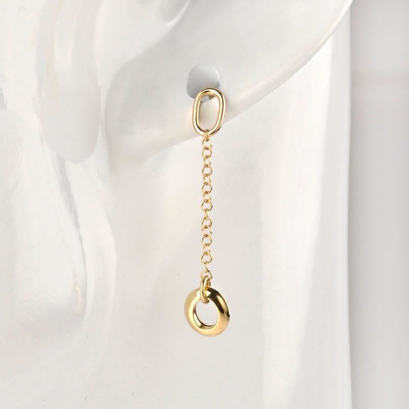 UNOAERRE K18イエローゴールドピアス 31928